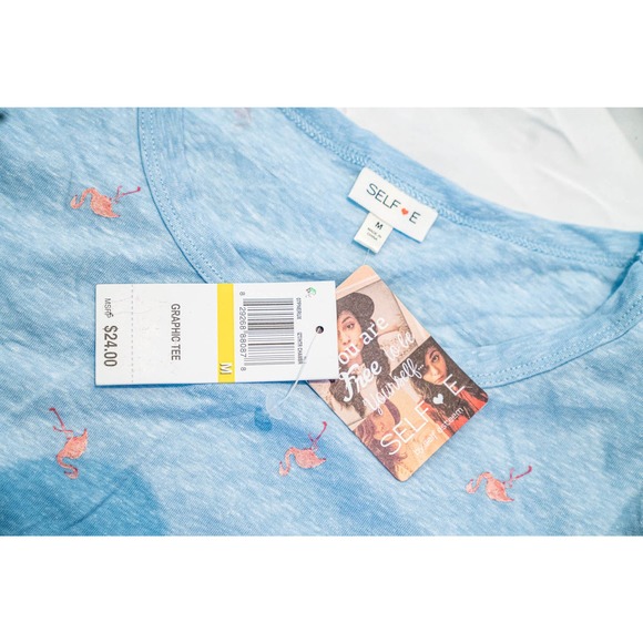 Self Esteem Allover Print T-Shirt, Blue, Med - Picture 4 of 4